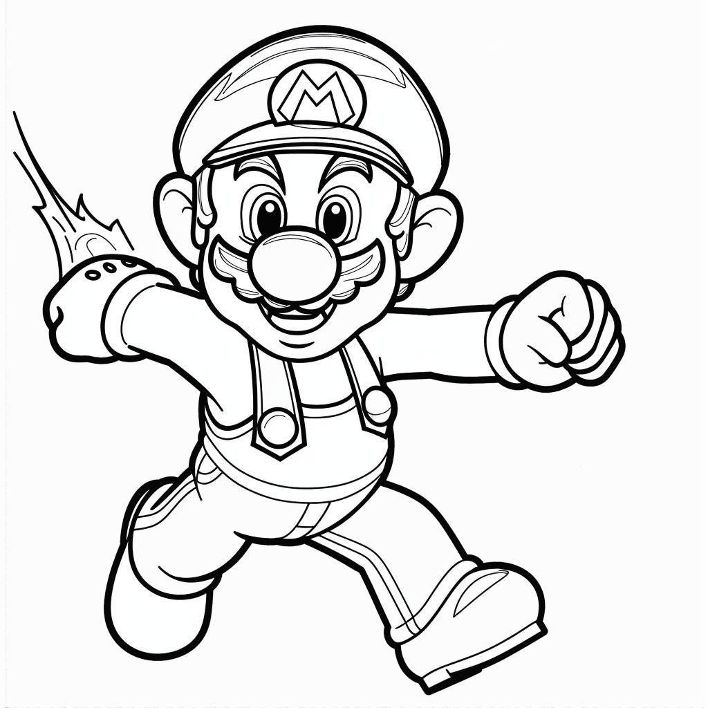 Mario Bros dibujos para colorear