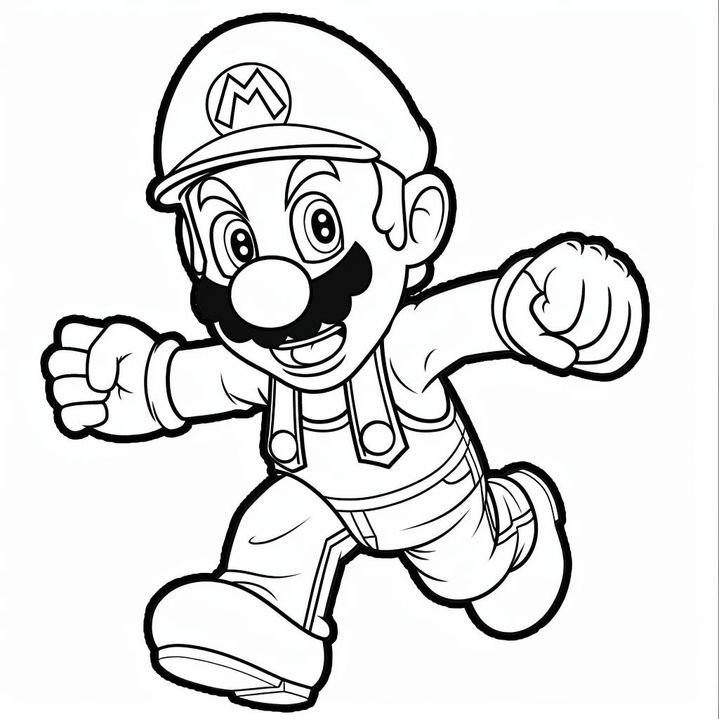 Mario Bros dibujos para colorear