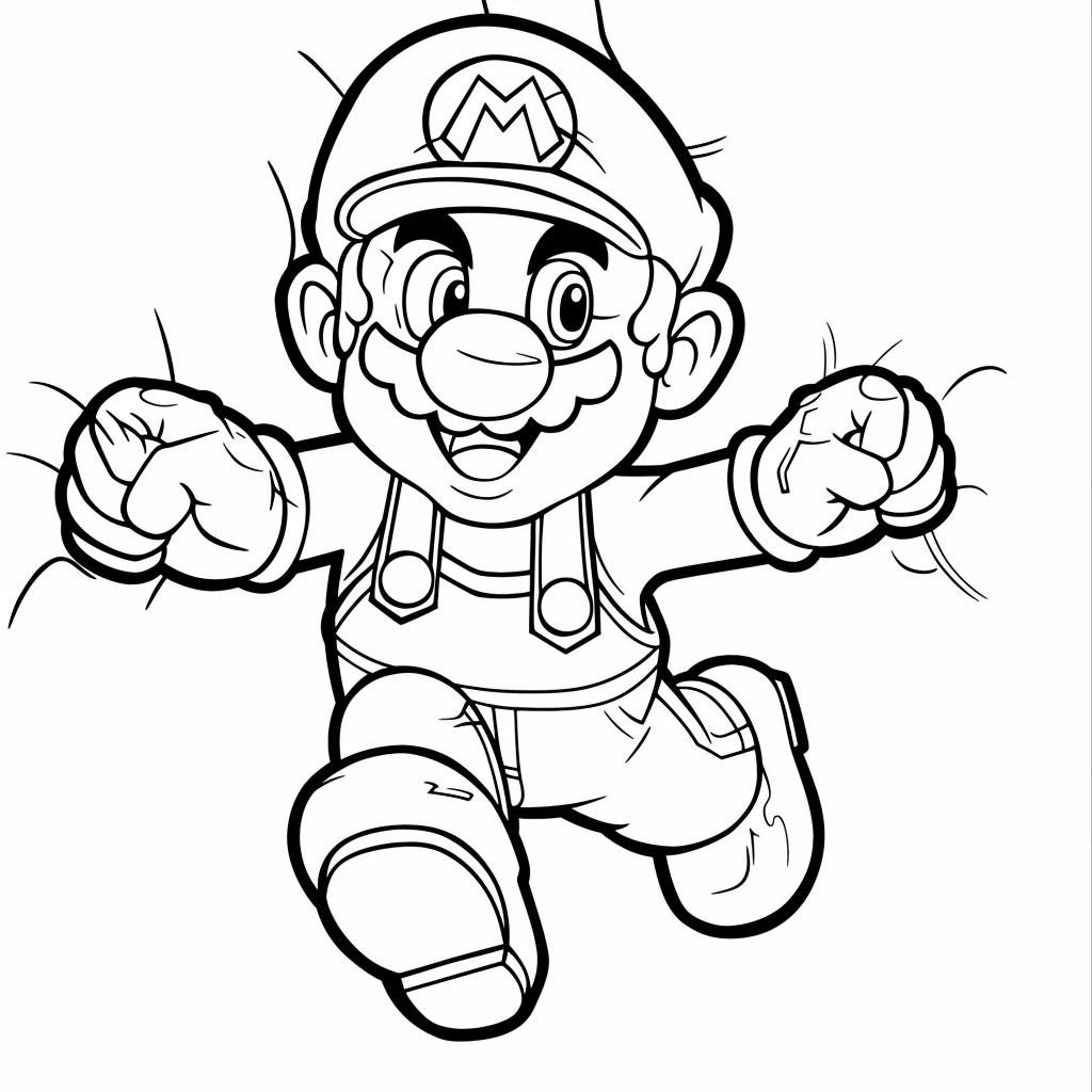 Mario Bros dibujos para colorear