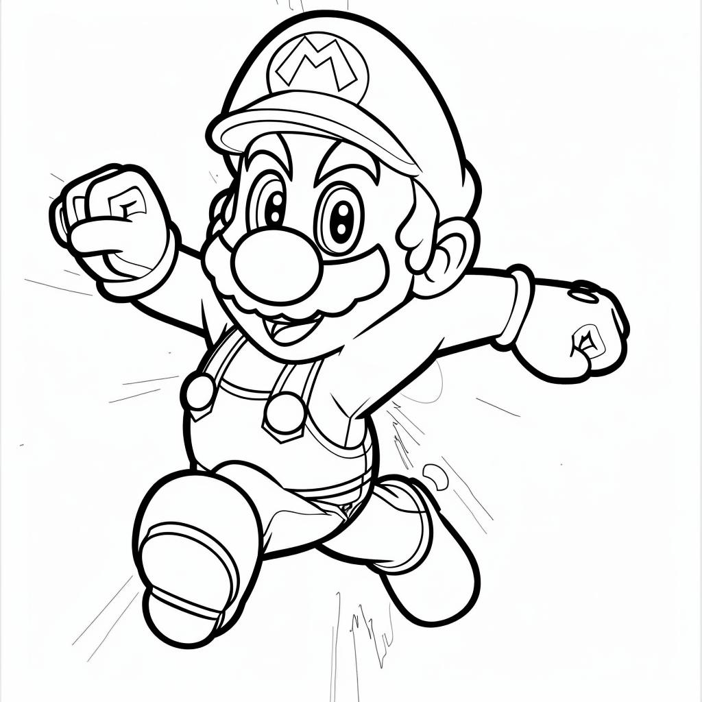 Mario Bros dibujos para colorear