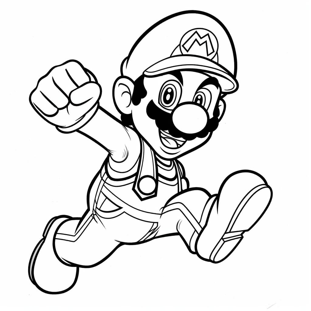 Mario Bros dibujos para colorear