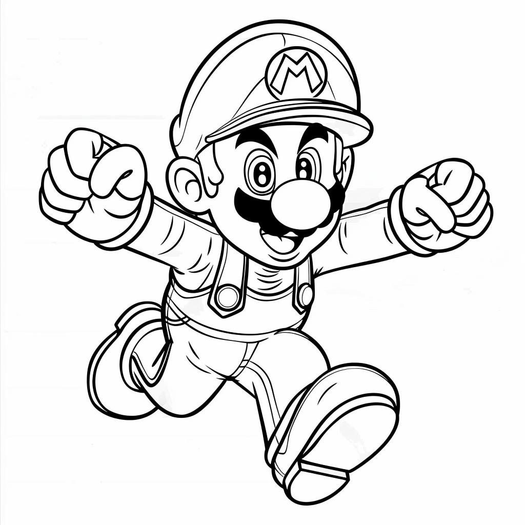 Mario Bros dibujos para colorear