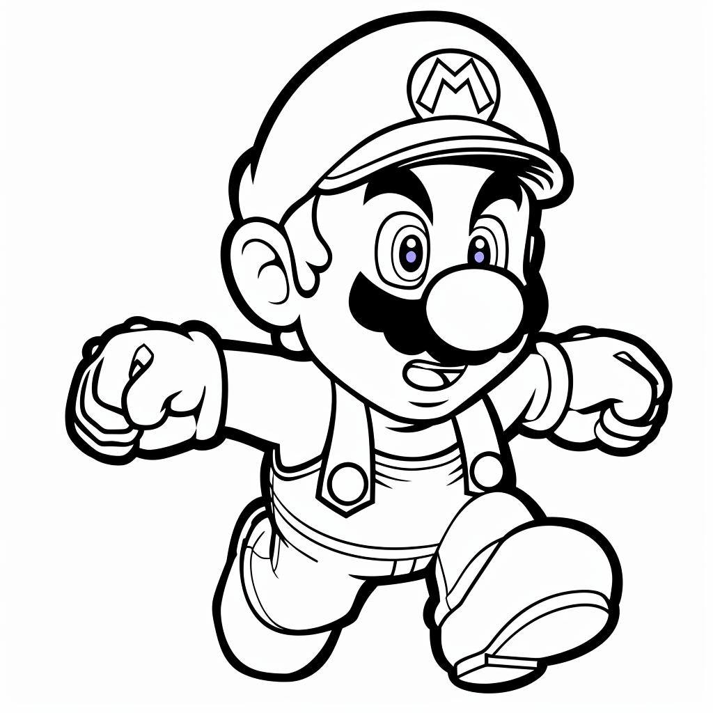 Mario Bros dibujos para colorear