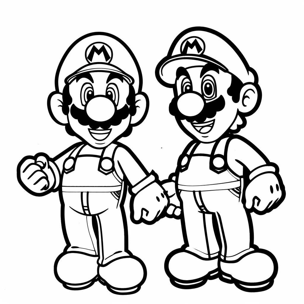 Mario Bros dibujos para colorear