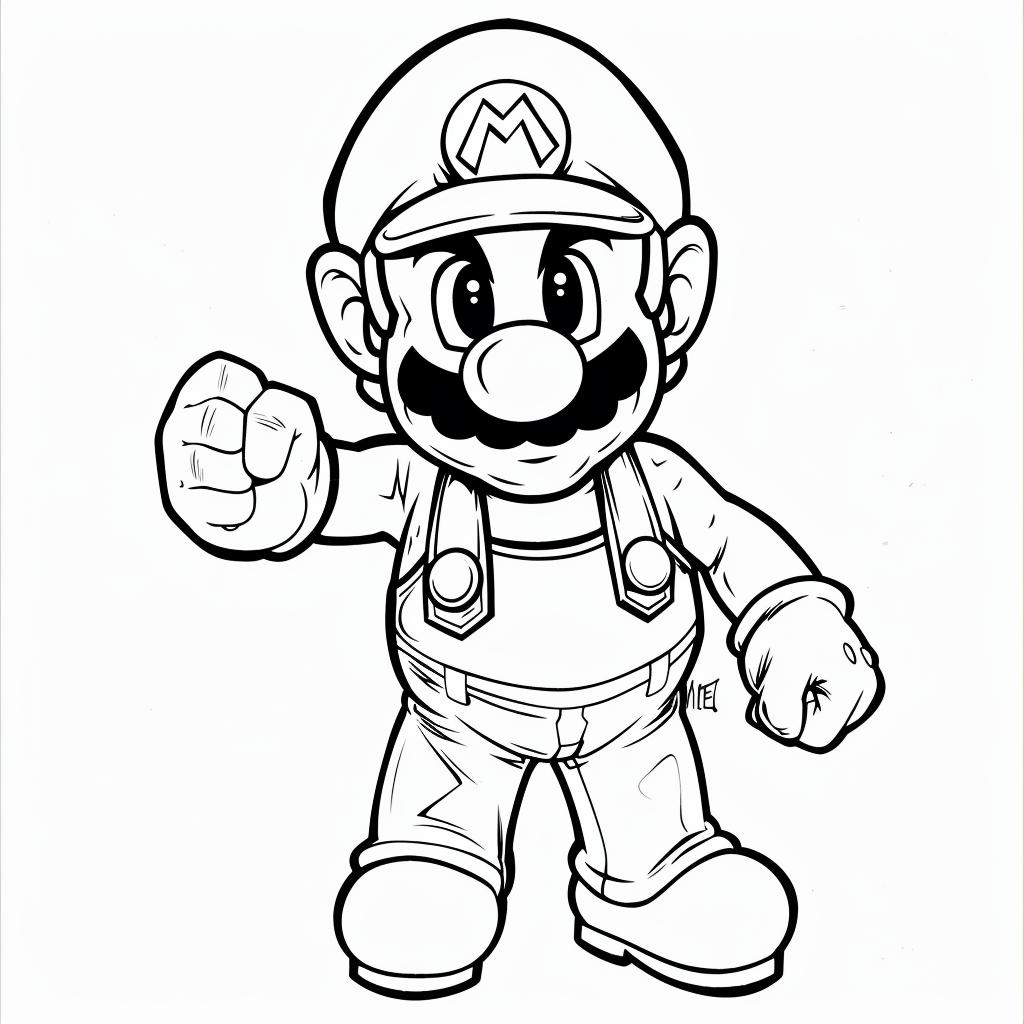 Mario Bros dibujos para colorear