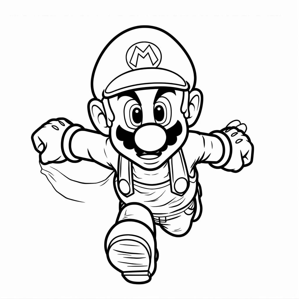 Mario Bros dibujos para colorear