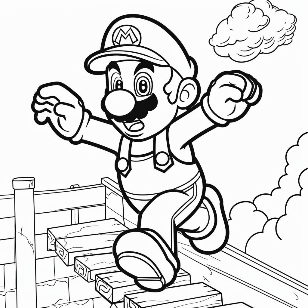 Mario Bros dibujos para colorear