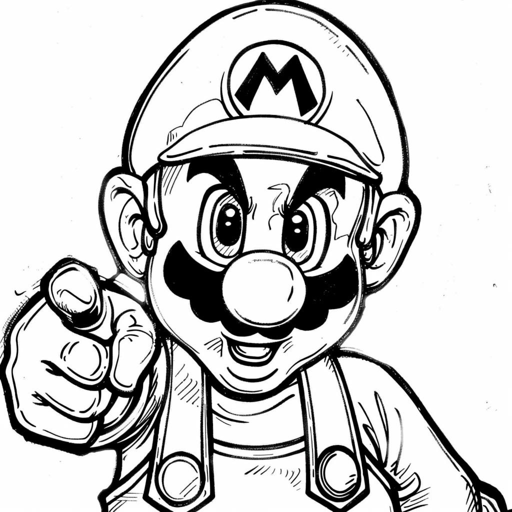 Mario Bros dibujos para colorear