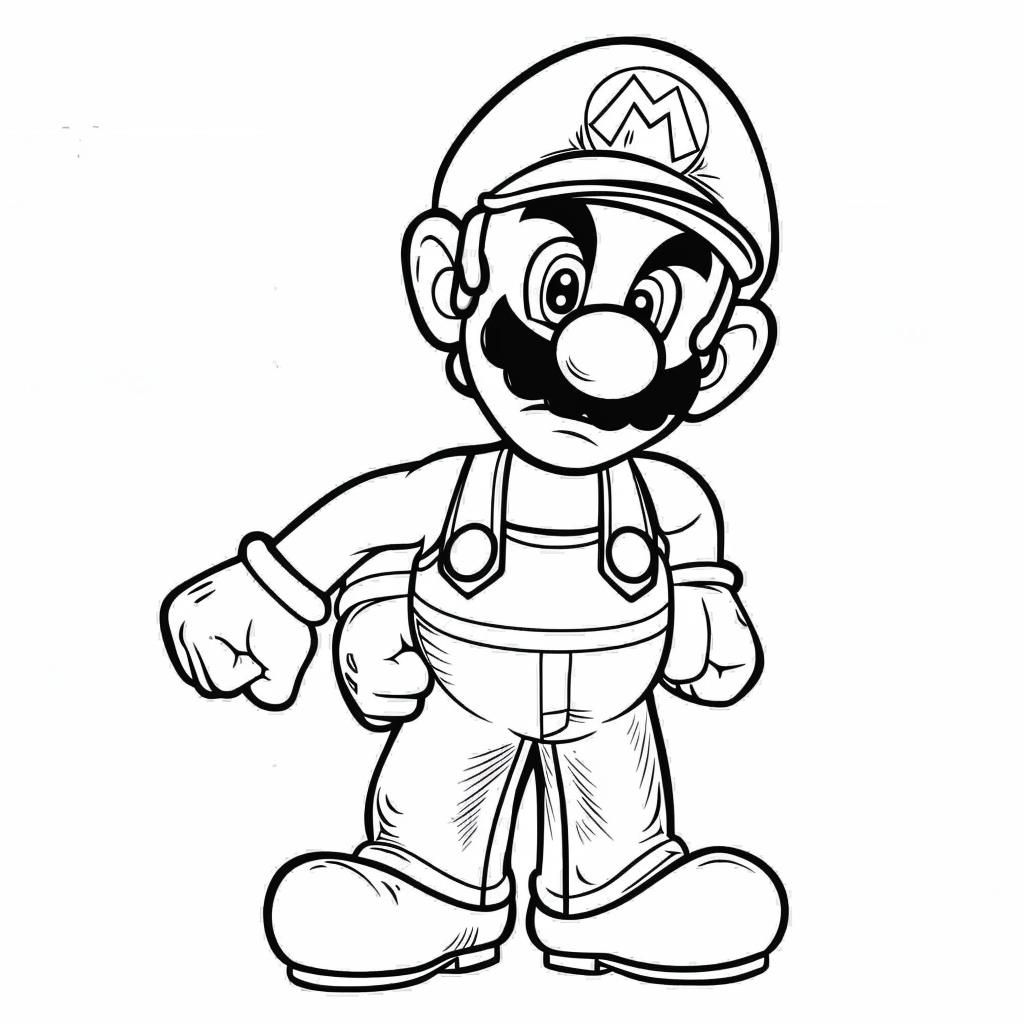 Mario Bros dibujos para colorear