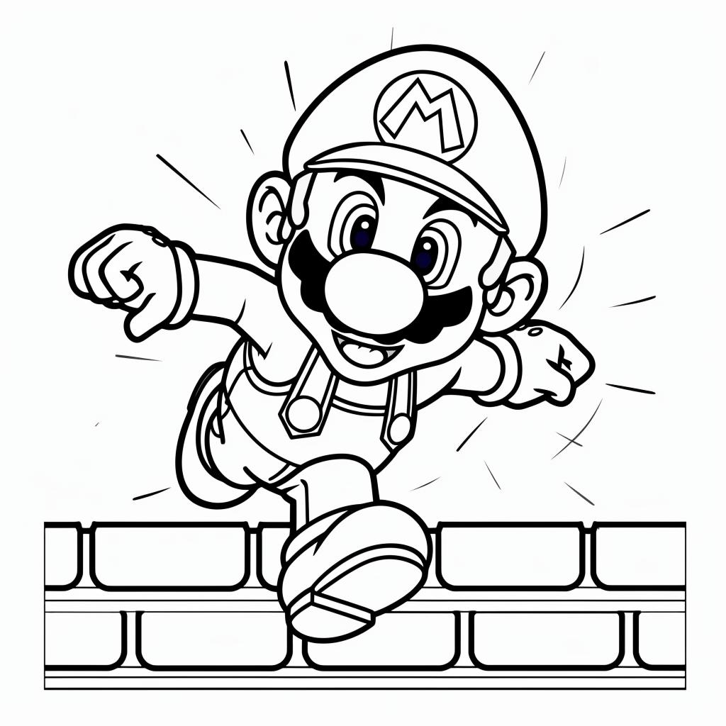 Mario Bros dibujos para colorear