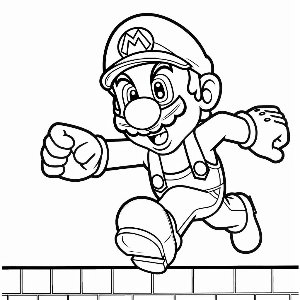 Mario Bros dibujos para colorear