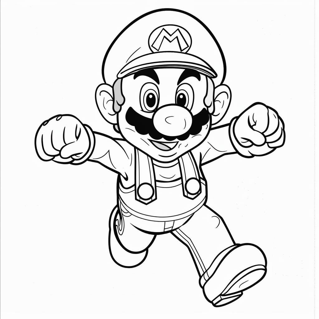Mario Bros dibujos para colorear