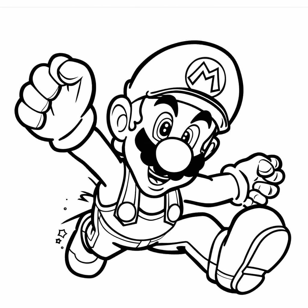 Mario Bros dibujos para colorear