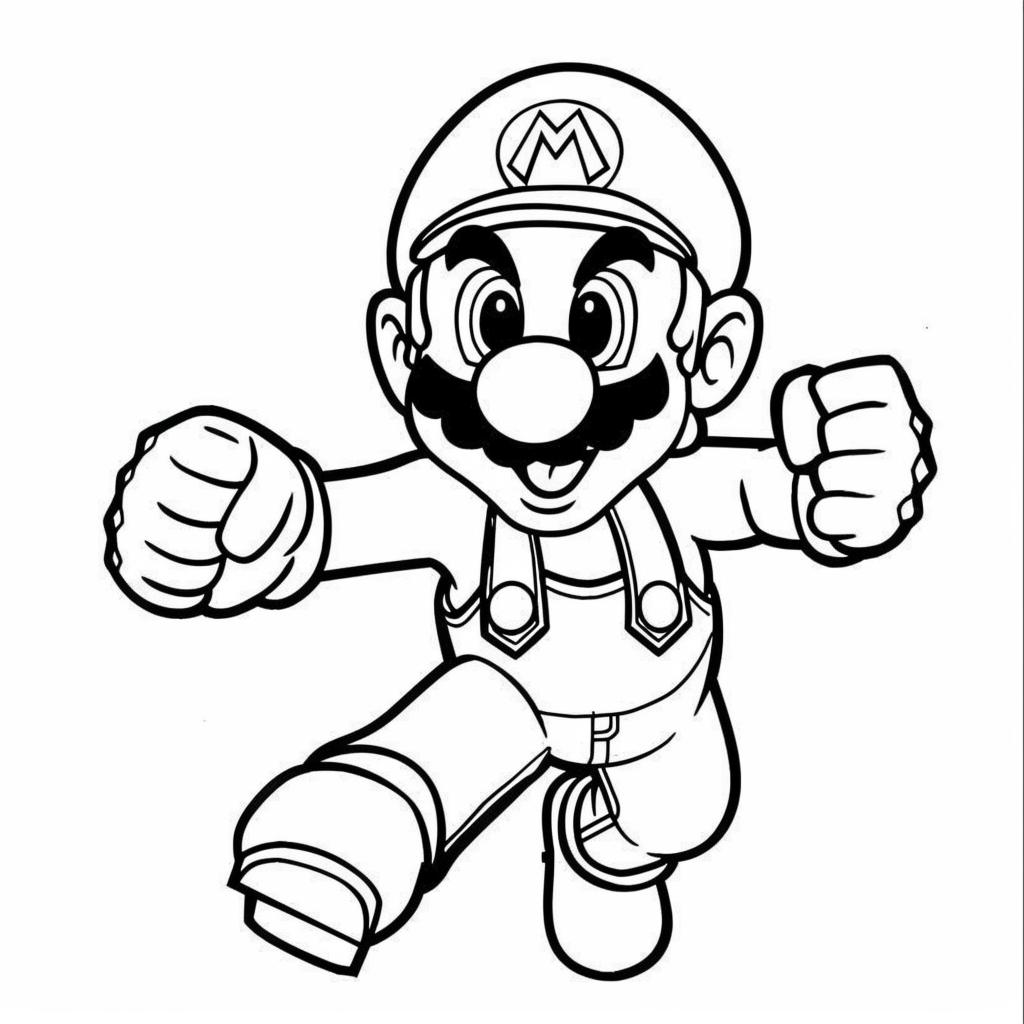 Mario Bros dibujos para colorear