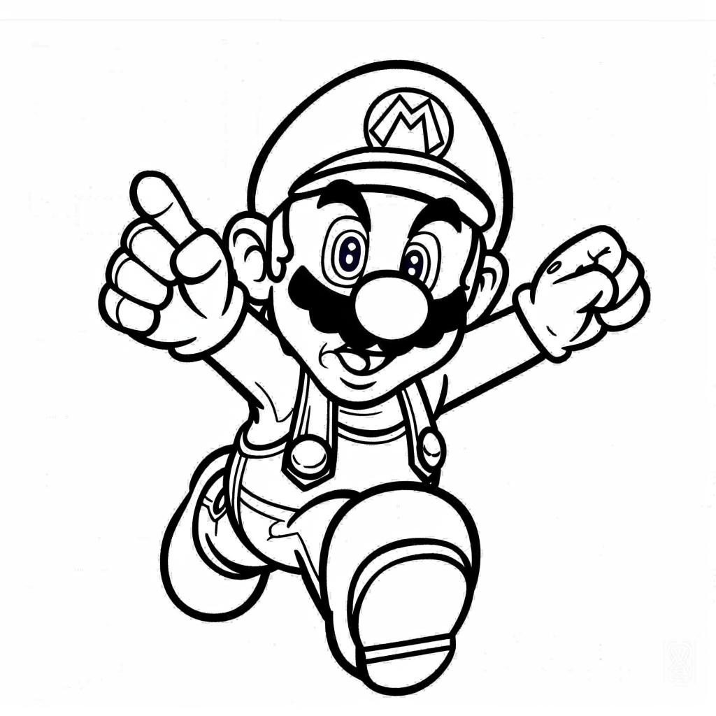 Mario Bros dibujos para colorear
