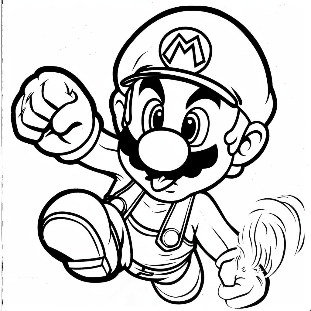 Mario Bros dibujos para colorear