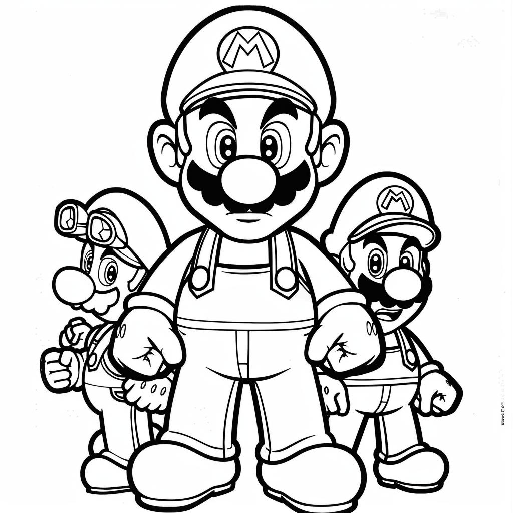 Mario Bros dibujos para colorear