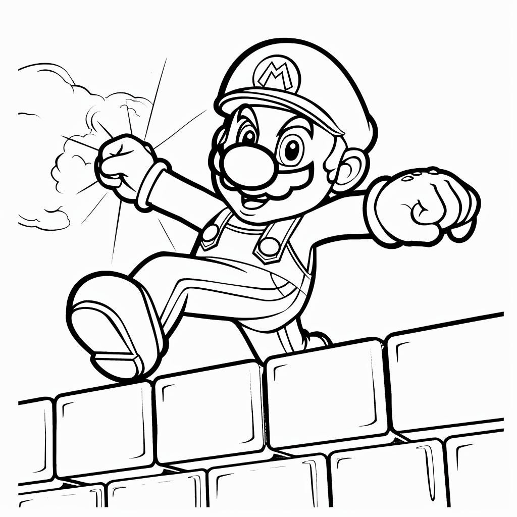 Mario Bros dibujos para colorear