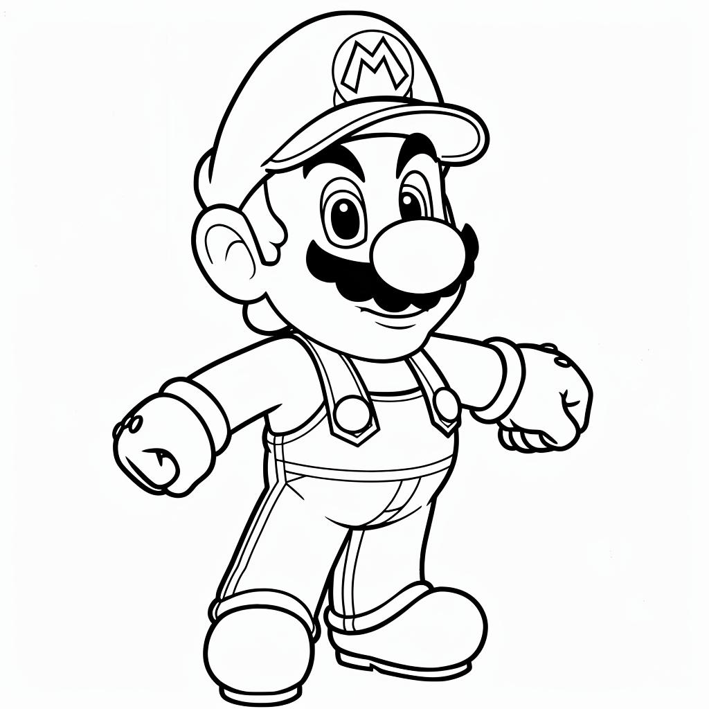 Mario Bros dibujos para colorear