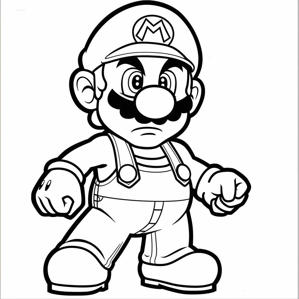 Mario Bros dibujos para colorear