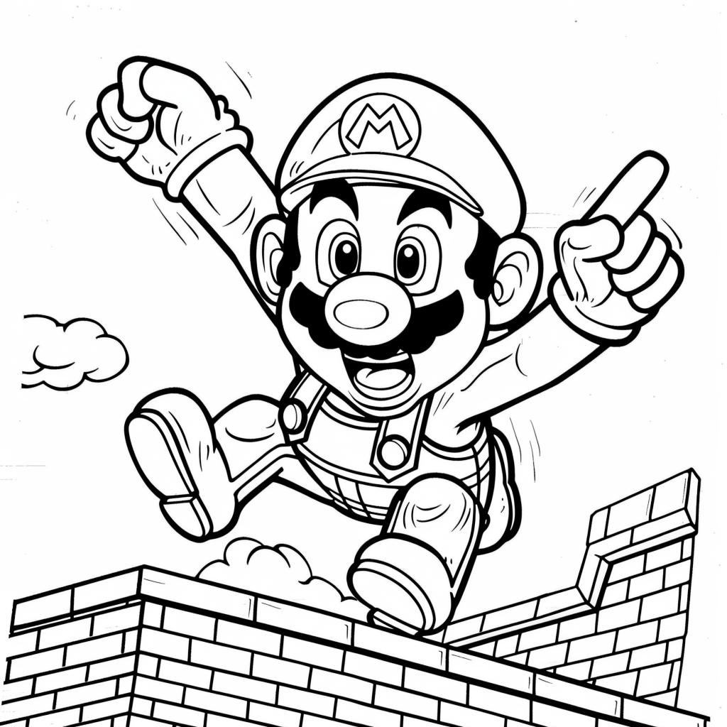 Mario Bros dibujos para colorear