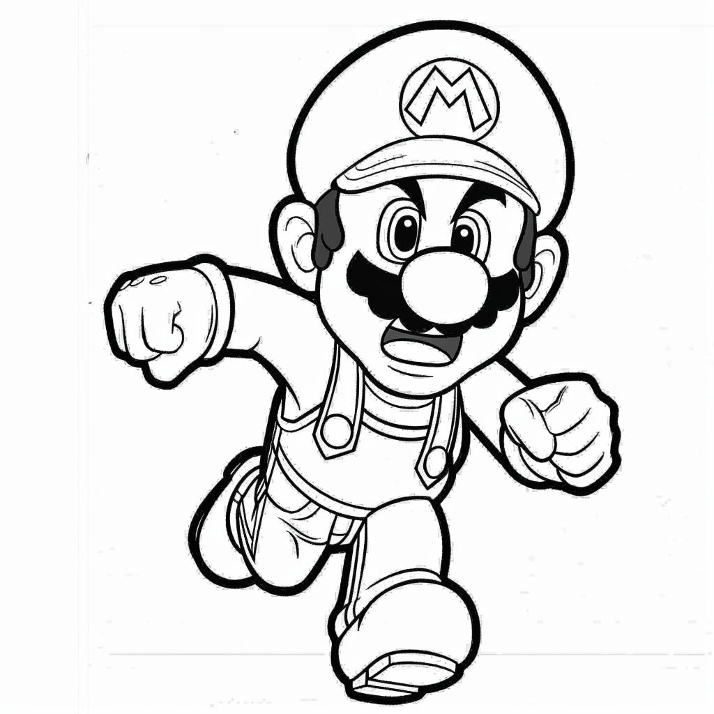 Mario Bros dibujos para colorear