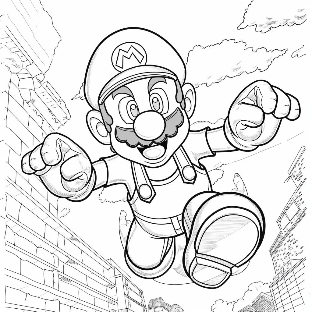 Mario Bros dibujos para colorear