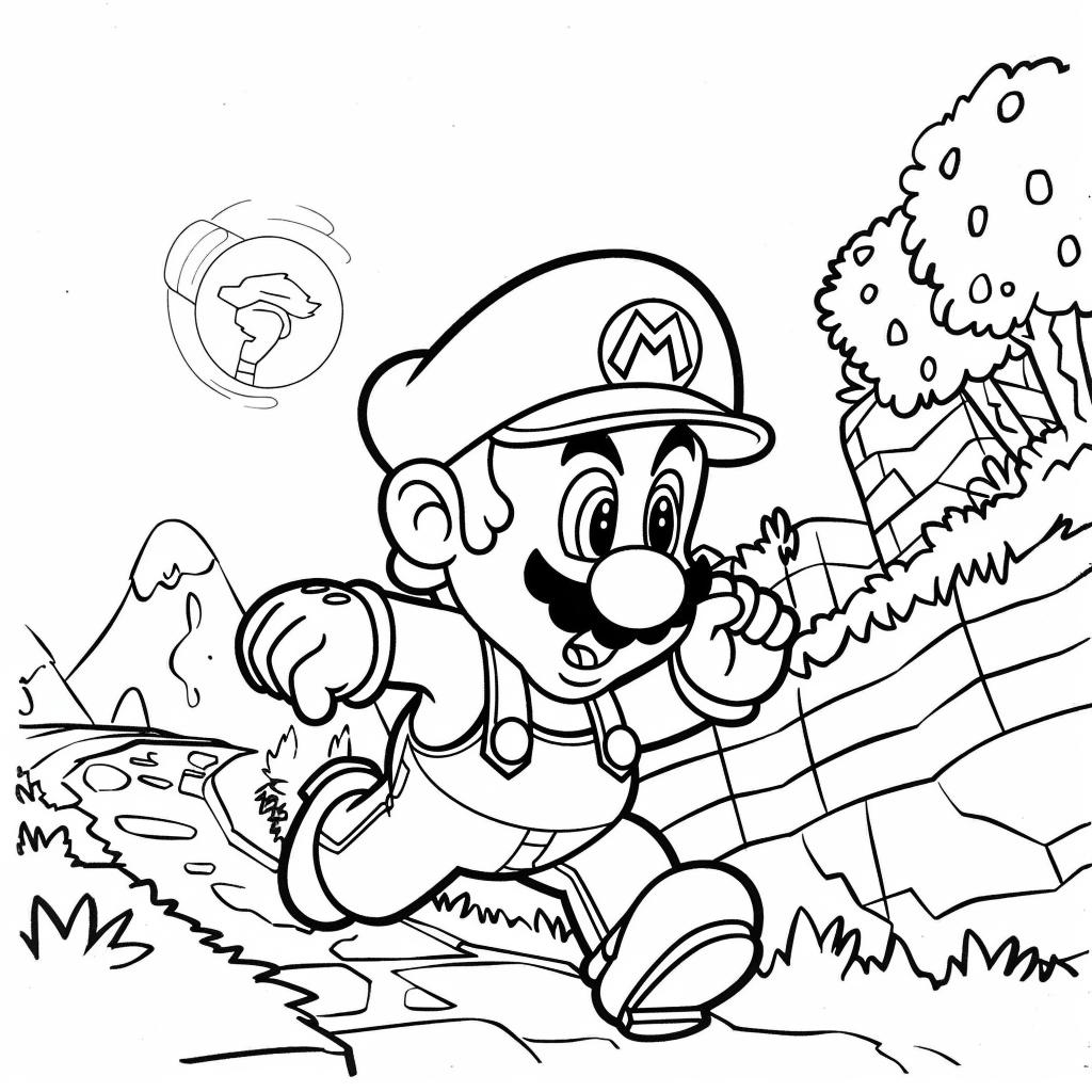 Mario Bros dibujos para colorear