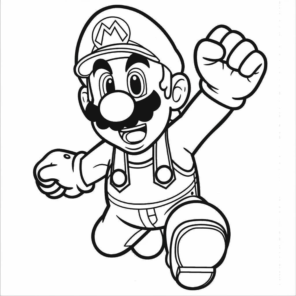 Mario Bros dibujos para colorear