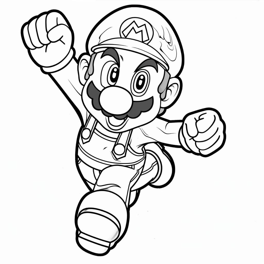 Mario Bros dibujos para colorear