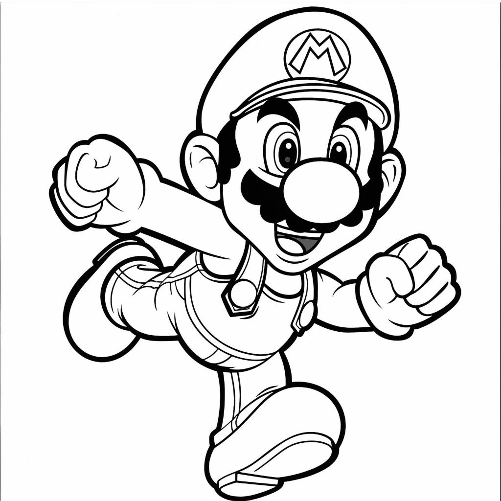 Mario Bros dibujos para colorear