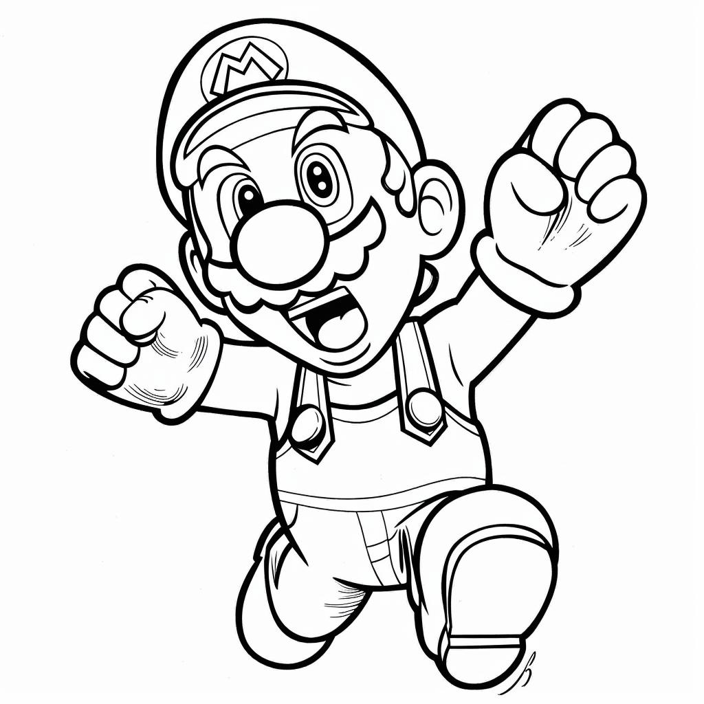 Mario Bros dibujos para colorear