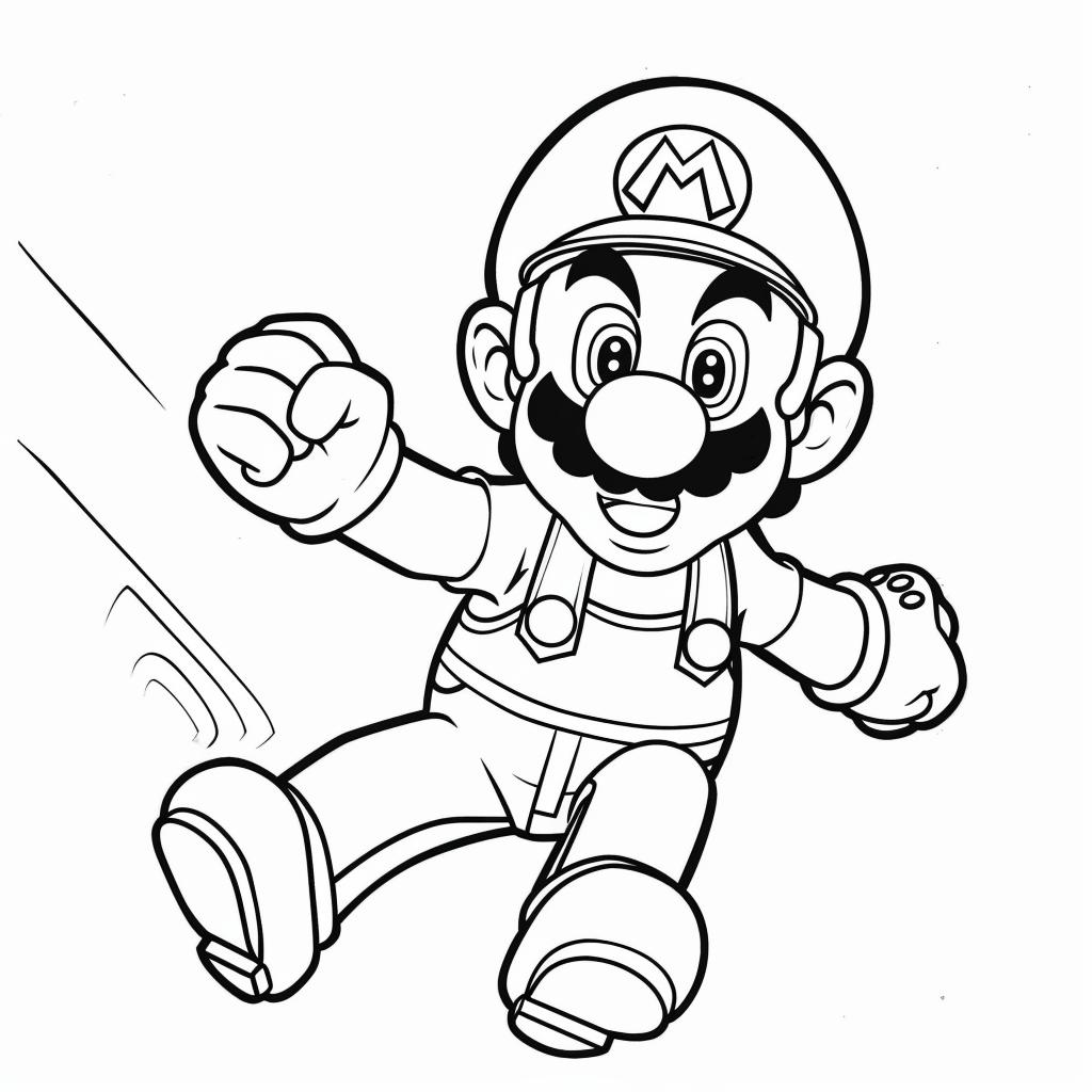 Mario Bros dibujos para colorear