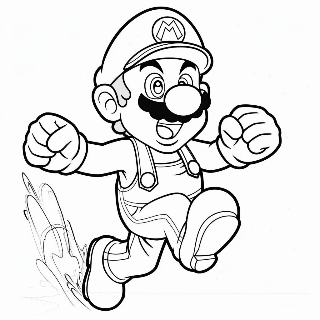 Mario Bros dibujos para colorear