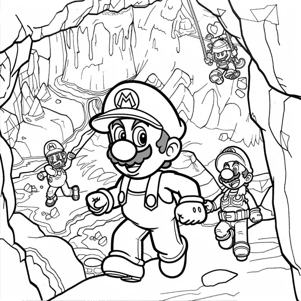 Mario Bros dibujos para colorear