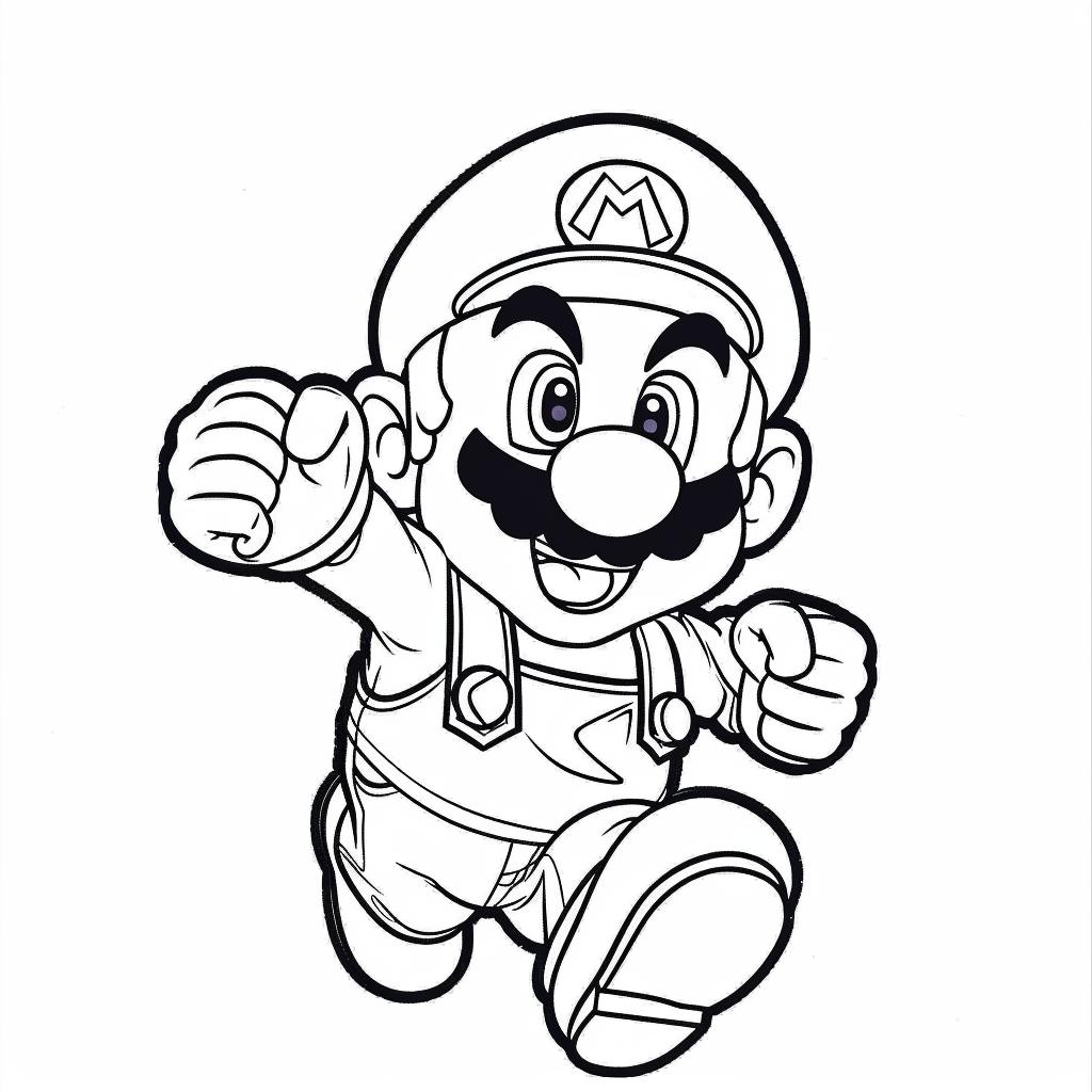 Mario Bros dibujos para colorear