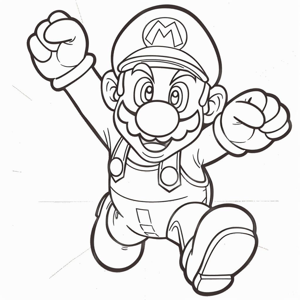 Mario Bros dibujos para colorear
