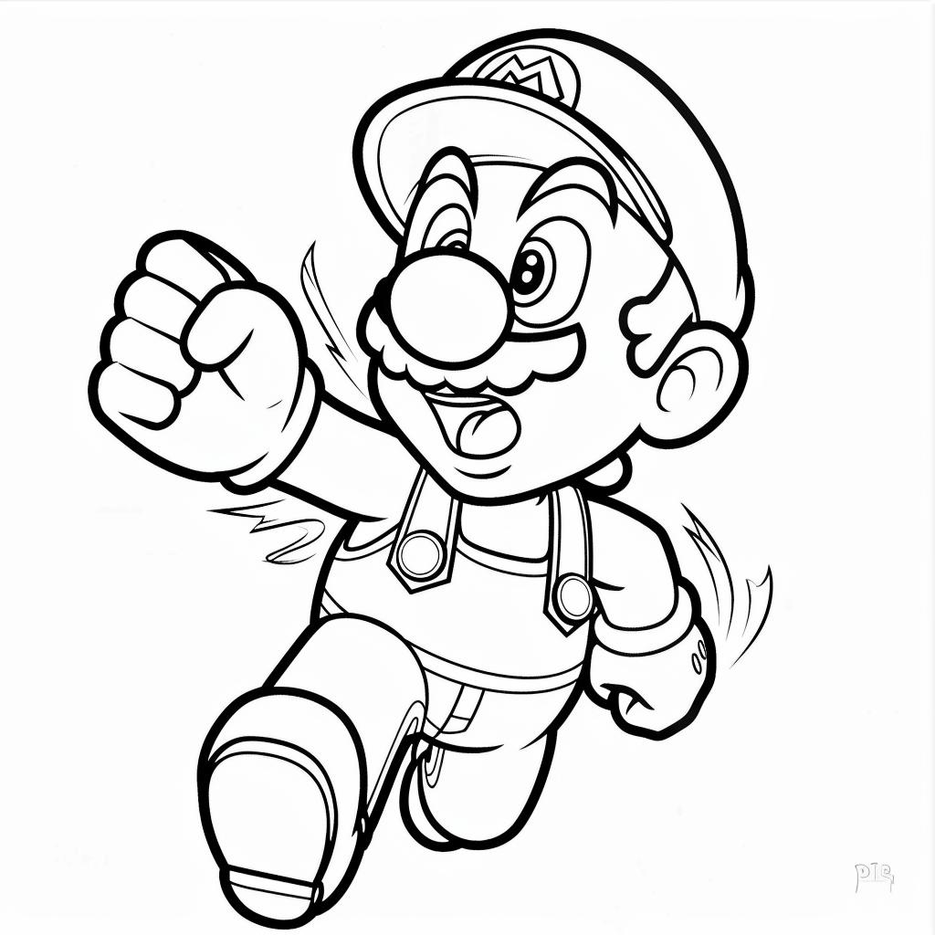 Mario Bros dibujos para colorear
