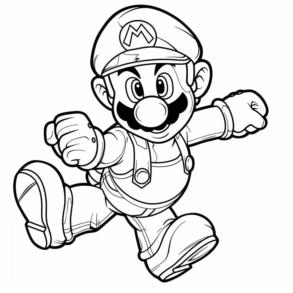 Mario Bros dibujos para colorear