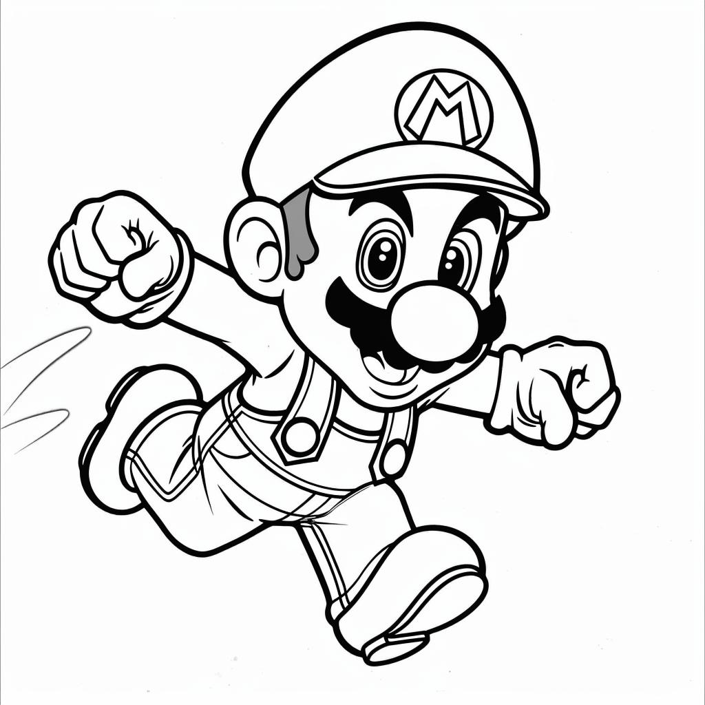 Mario Bros dibujos para colorear