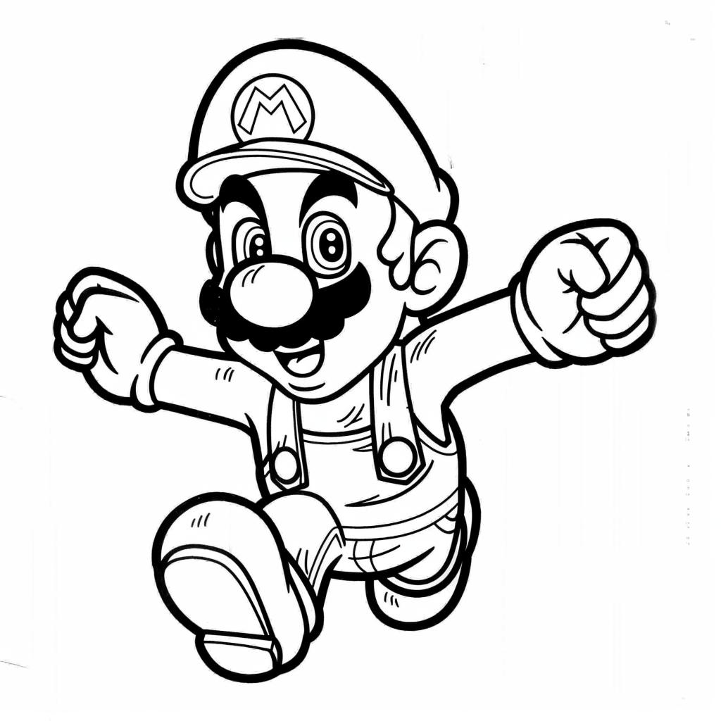 Mario Bros dibujos para colorear