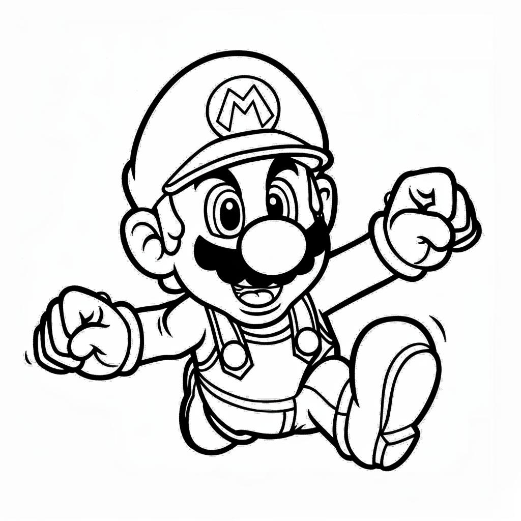 Mario Bros dibujos para colorear