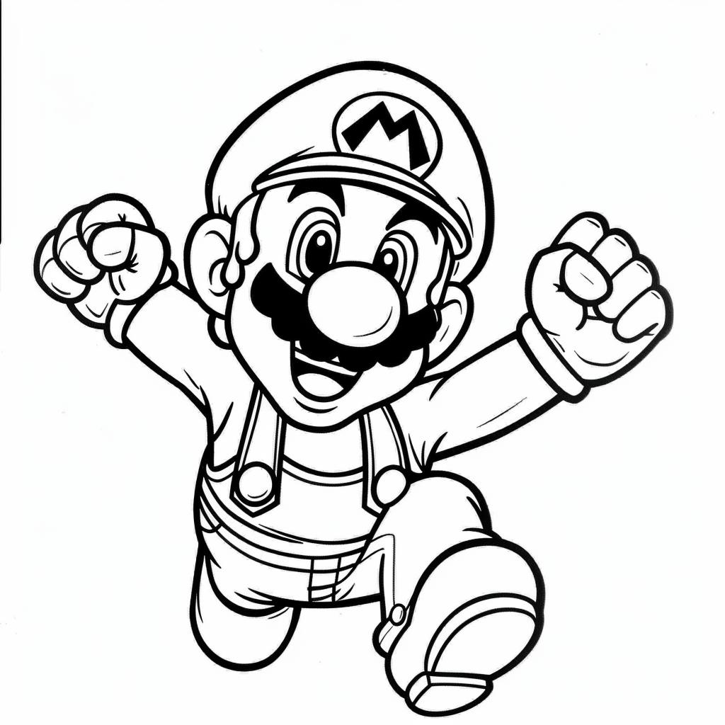 Mario Bros dibujos para colorear