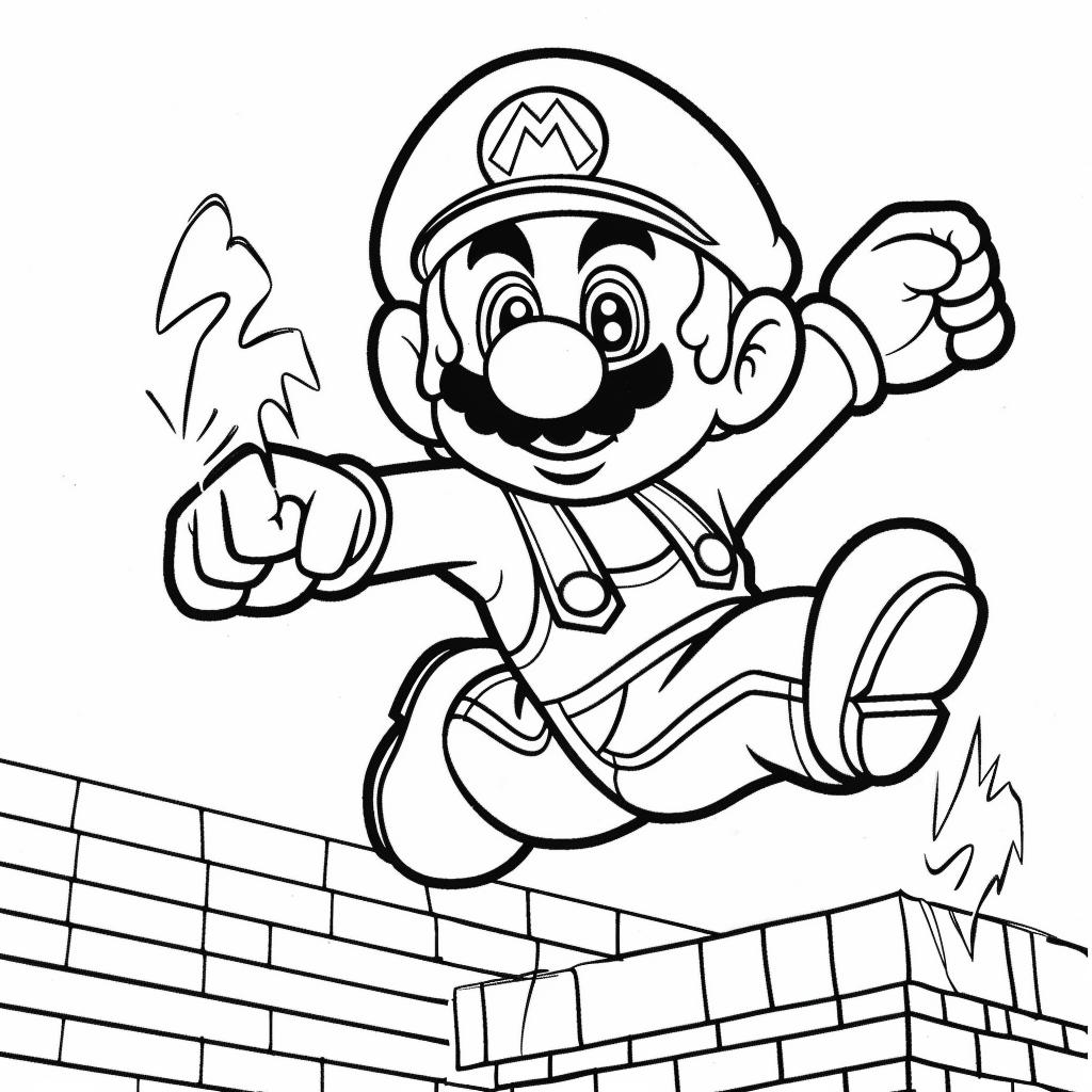 Mario Bros dibujos para colorear