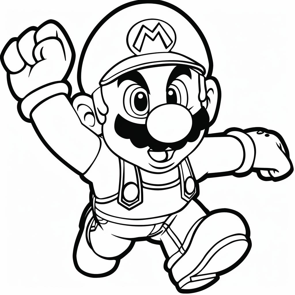 Mario Bros dibujos para colorear