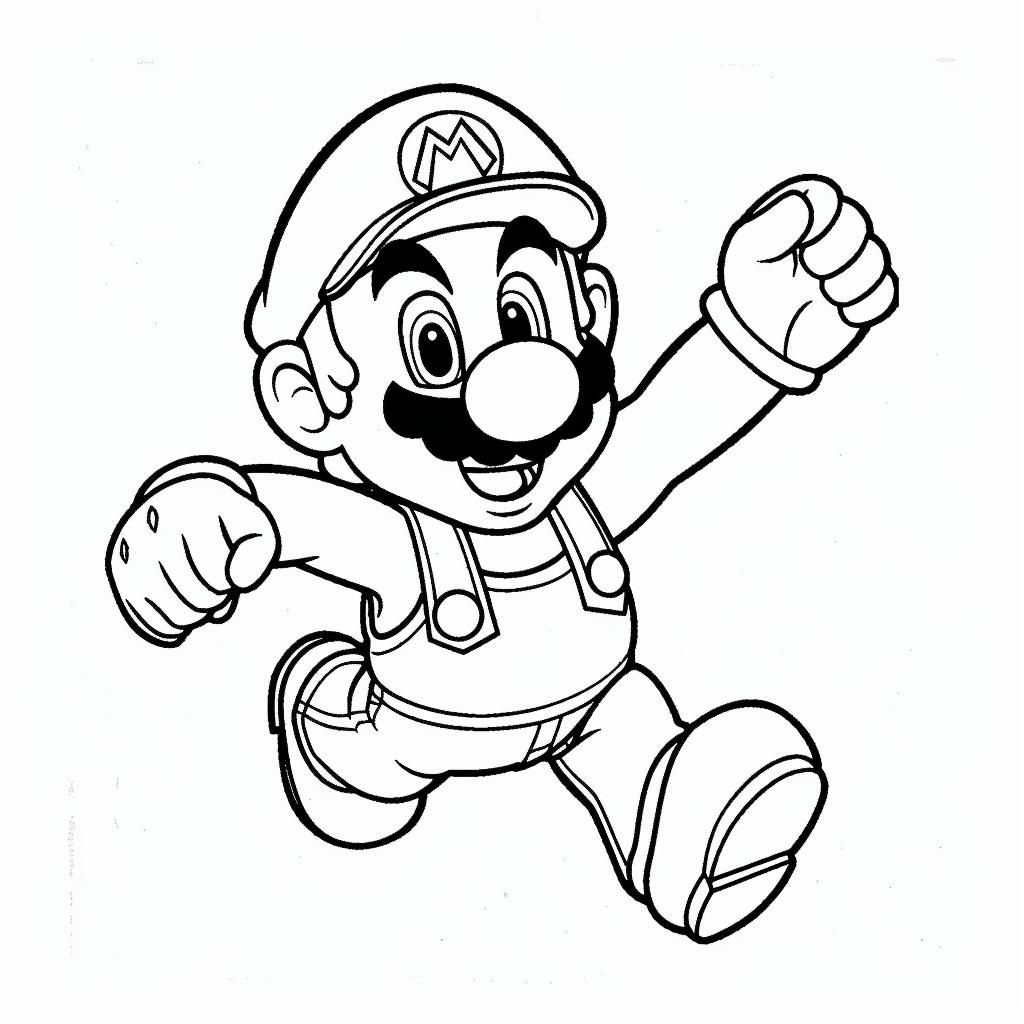 Mario Bros dibujos para colorear