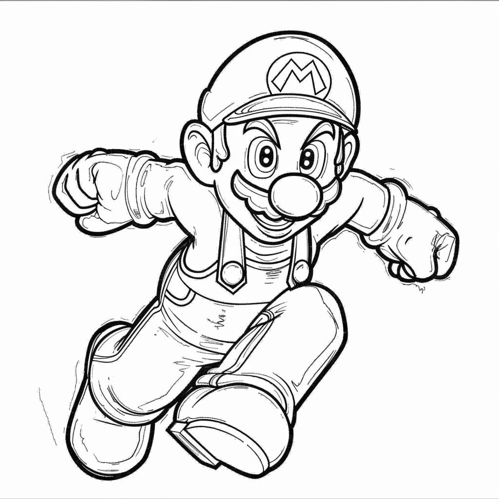 Mario Bros dibujos para colorear
