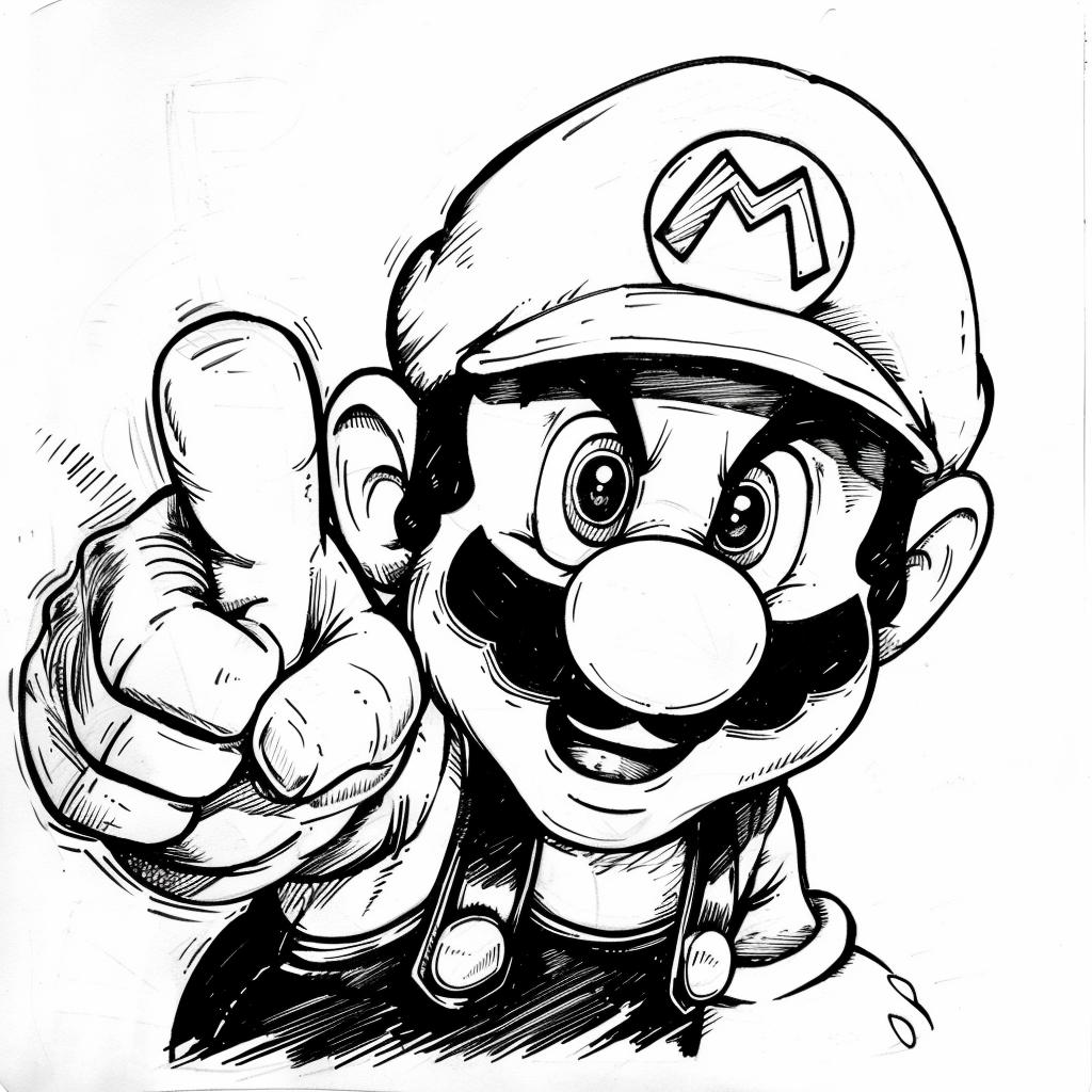 Mario Bros dibujos para colorear