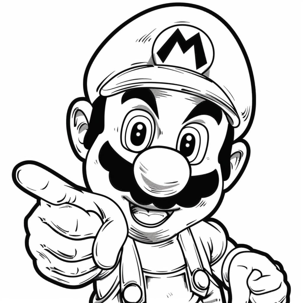 Mario Bros dibujos para colorear
